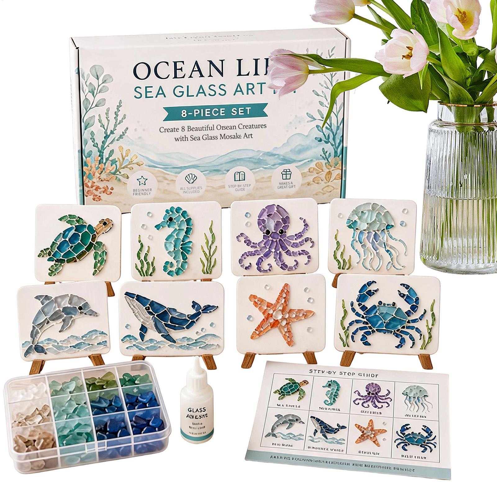 Art Craft Butterfly - Garden Bloom Mosaikkunst DIY Bastelset Cottagecore