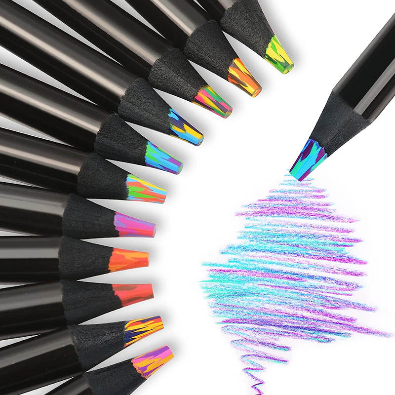 Art Craft Jumbo - Buntstifte mit Farbverlauf, Regenbogen-Bleistifte, Jumbo-Buntstift für