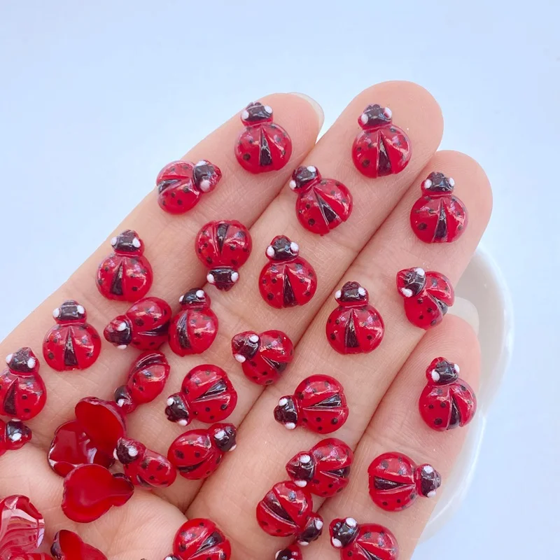 Art Craft Ladybug - 50pcs neue Nail Art Zubehör niedlichen