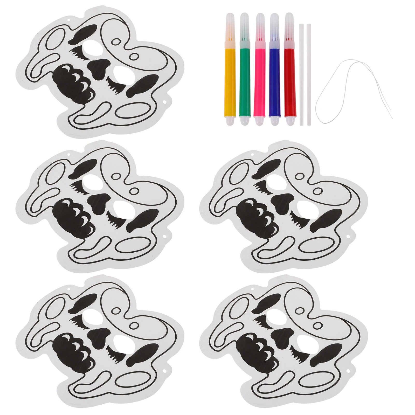 Art Craft Classes - 1 Set DIY Graffiti-Ballonmaske in Tierform