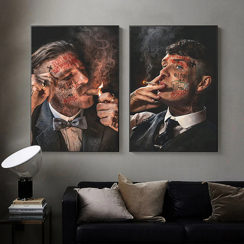 Art Craft Toys - 1 Stück rahmenloses Leinwandbild Gangster-Legenden Arthur
