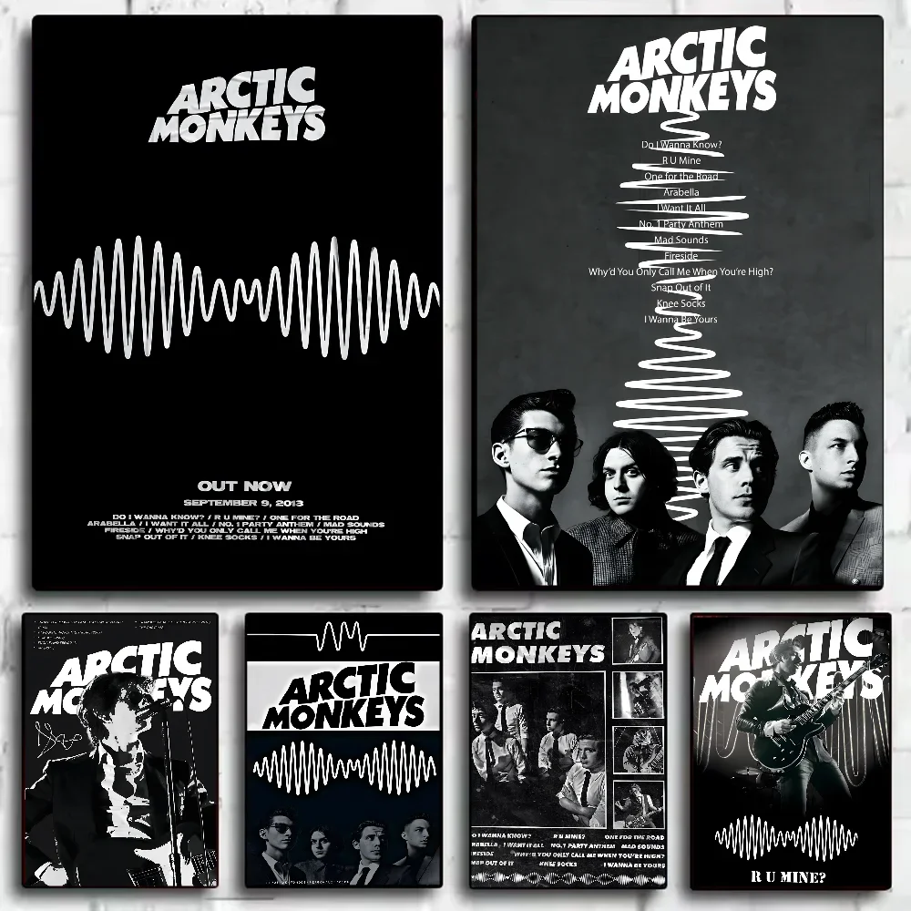 Art Craft Toys - A-Arctic M-Monkeys Rockband-Musik-Cover-Poster, HD-Kunstwand, wasserfest, für