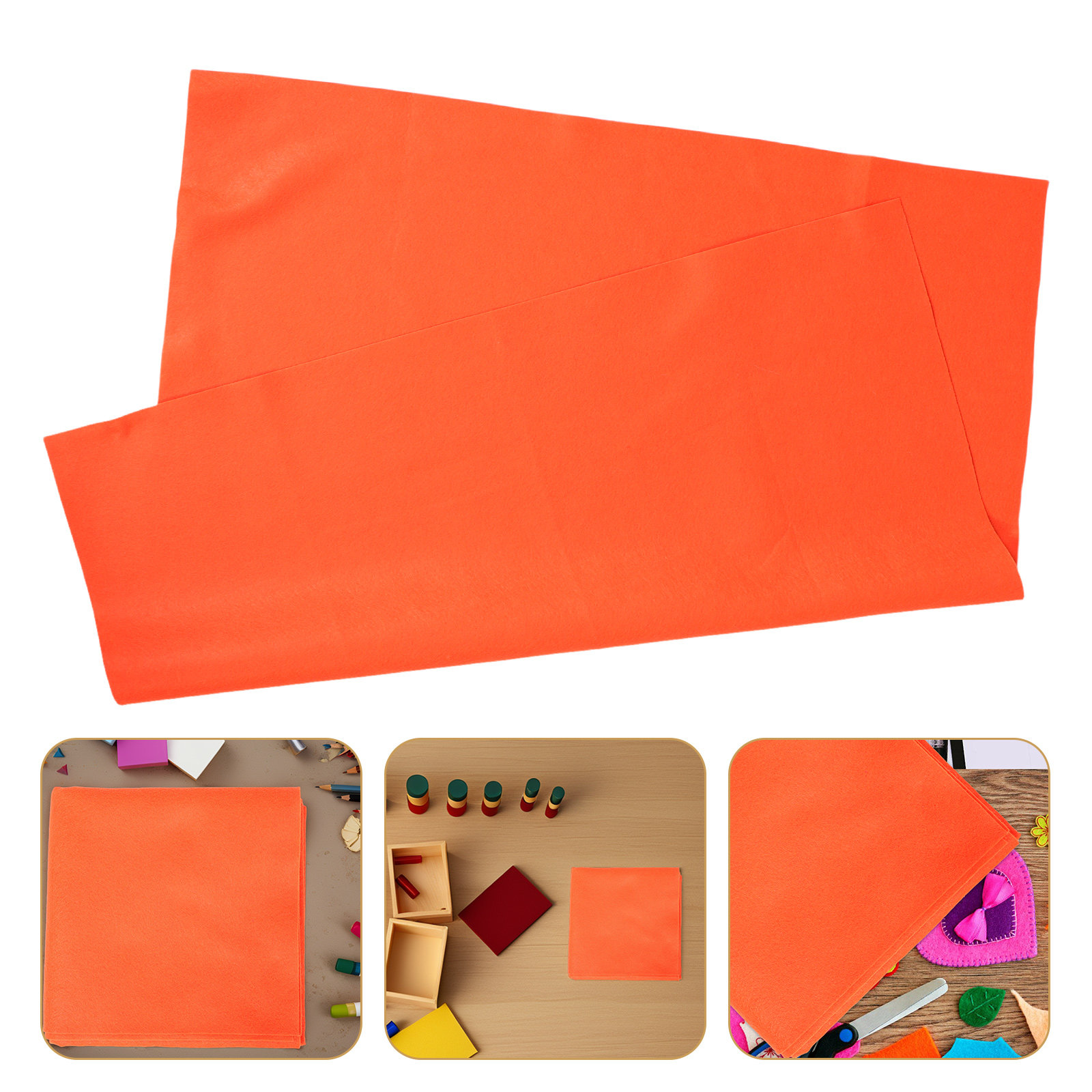Art Craft Classes - Orangefarbene Filzstoffplatten Weich Flexibel Verschleißfest für