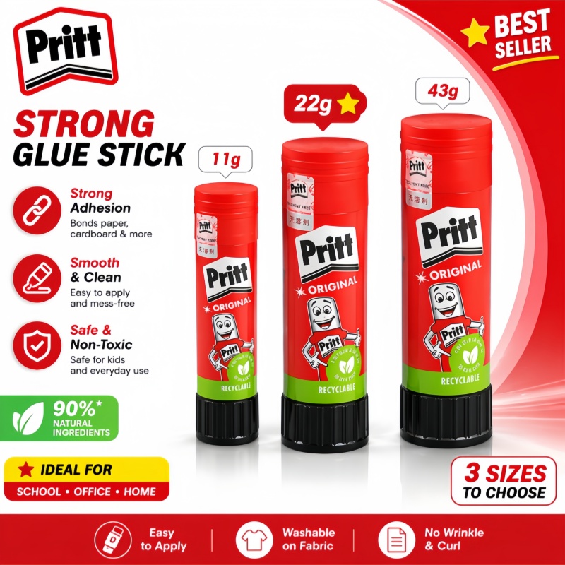 Art Craft For Toddlers - Original Pritt Klebestift Ungiftig Abwaschbar Sicher