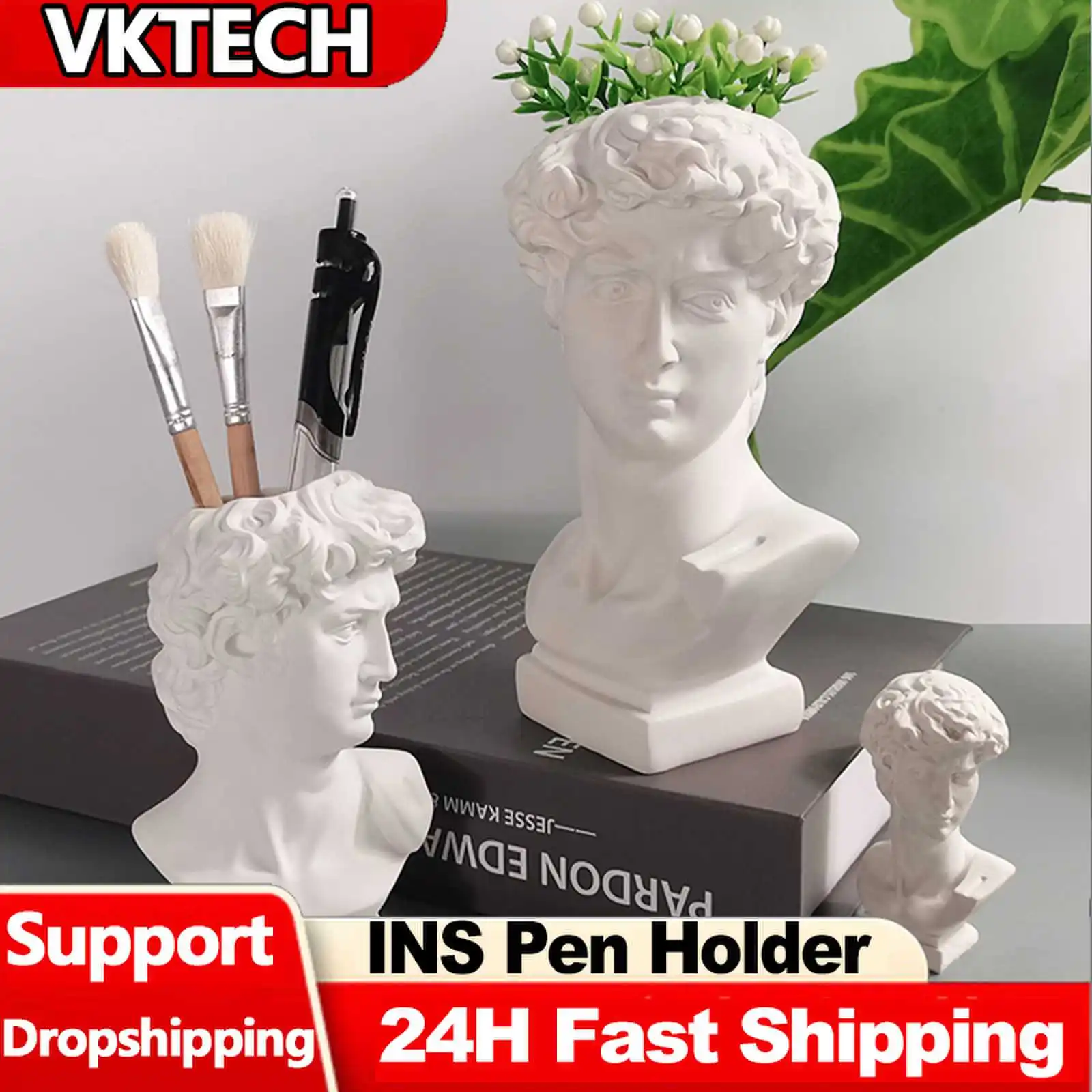 Art Craft Organizer - Kreative Statue Stift halter Skulptur David