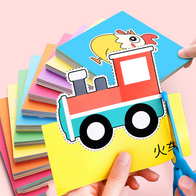 Art Craft For Toddlers - 96-teiliges lustiges Papierschneideset, Papierschneiden, Papierkunst, Papierschneidebuch