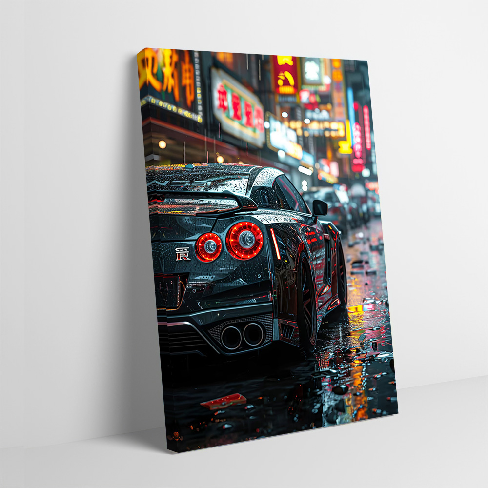 Art Craft Toys - GTR R35 Street City Poster, anpassbare