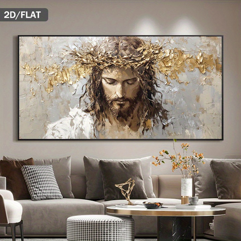 Art Craft Toys - Jesus Christus Dornenkrone Leinwandbild Religiöse Wandkunst