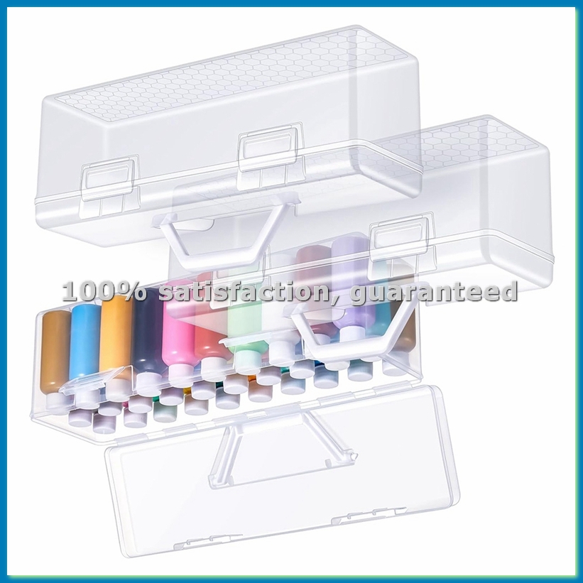 Art Craft Organizer - 3-teilige Farbaufbewahrungsbox für 2 Fl. Unzen