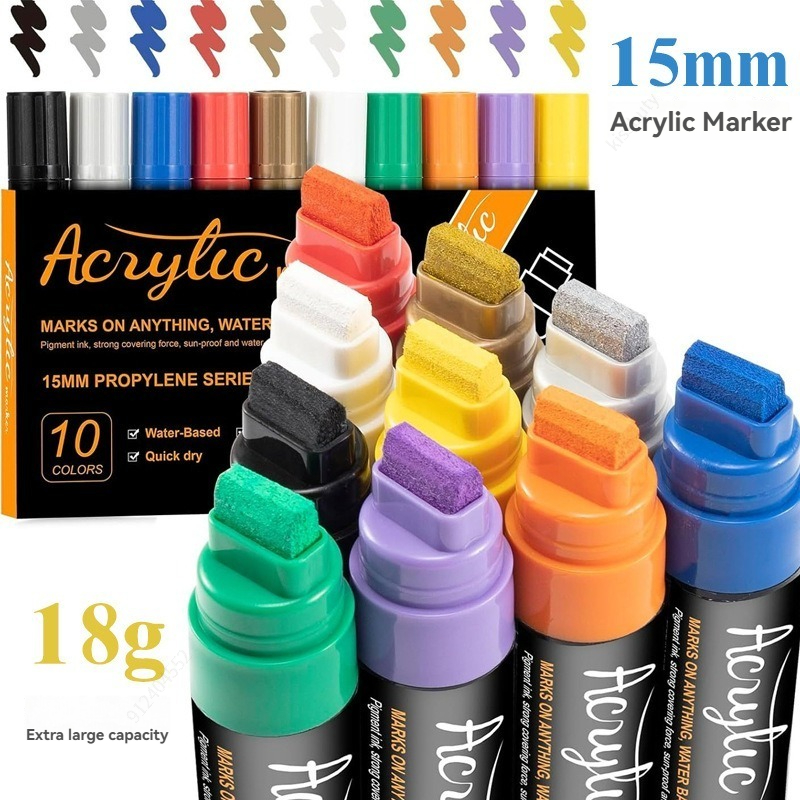 10 Farben Jumbo-Marker, 15 mm  – Art Craft Jumbo Bewertung und Preis