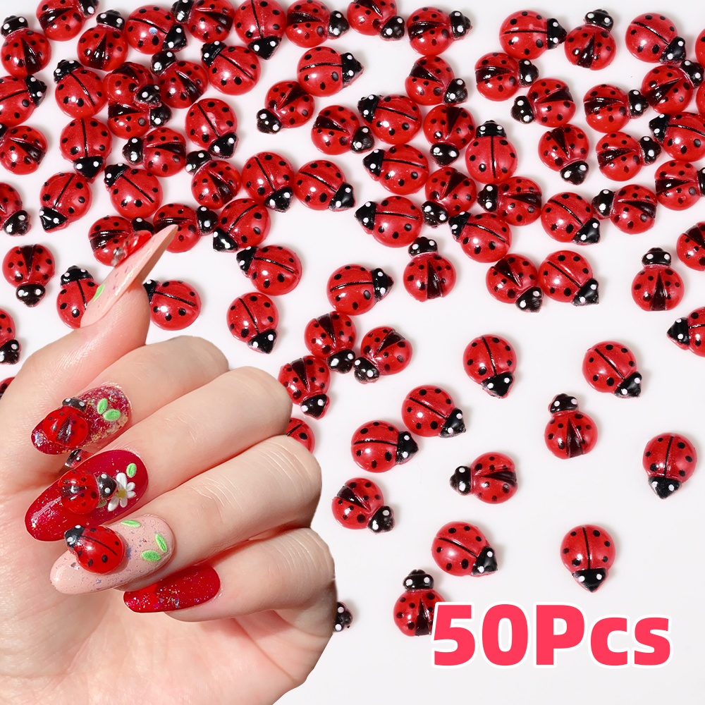 50 Stück 3D rote Marienkäfer-N – Art Craft Ladybug Bewertung und Preis