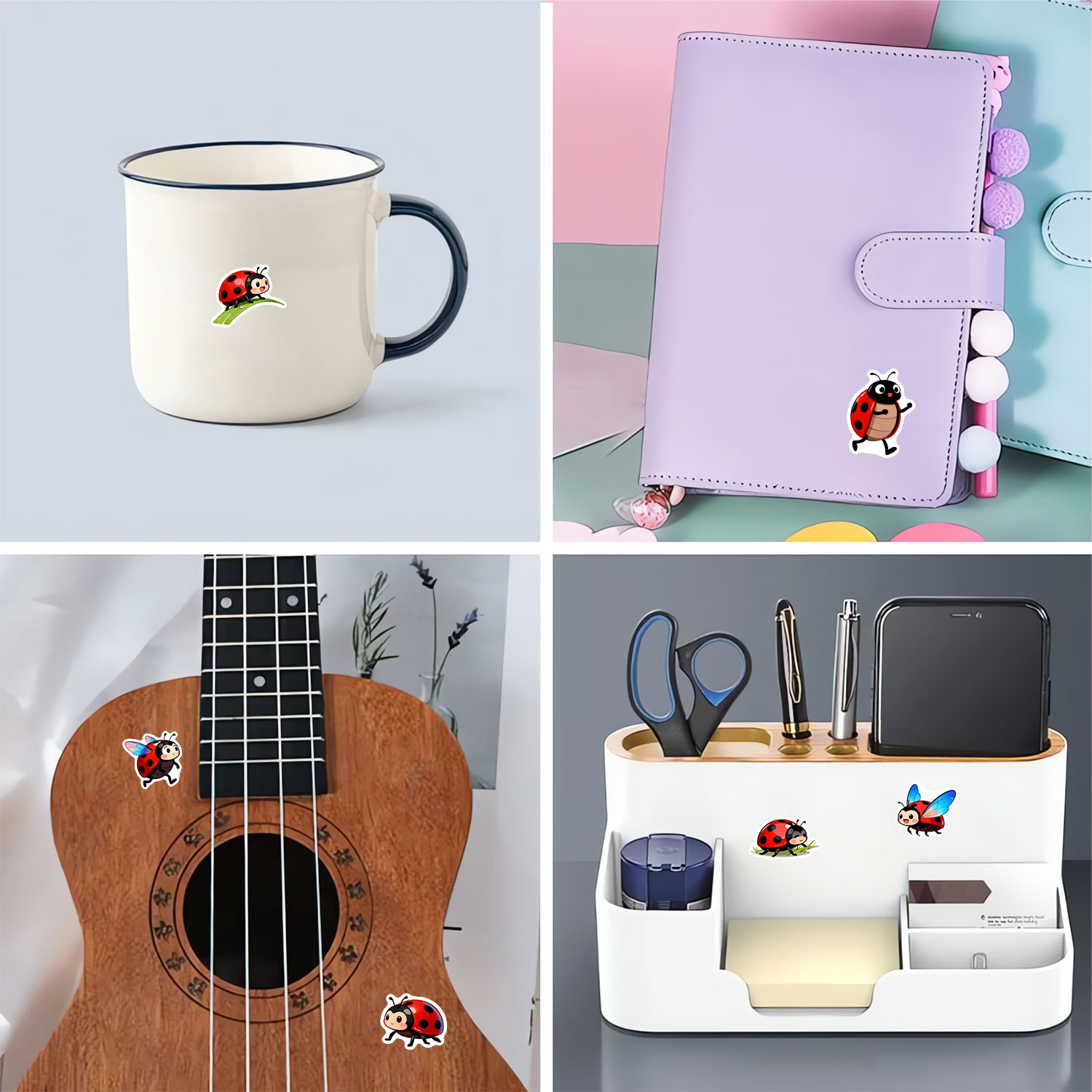 1 Rolle (500 Stück) 10 unregel – Art Craft Ladybug Bewertung und Preis