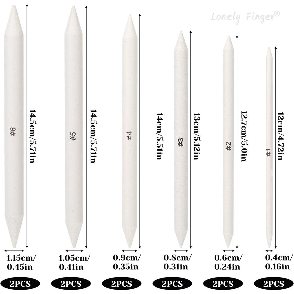 6/12 Stück Blending Stumps, Pa – Art Craft Blend Bewertung und Preis