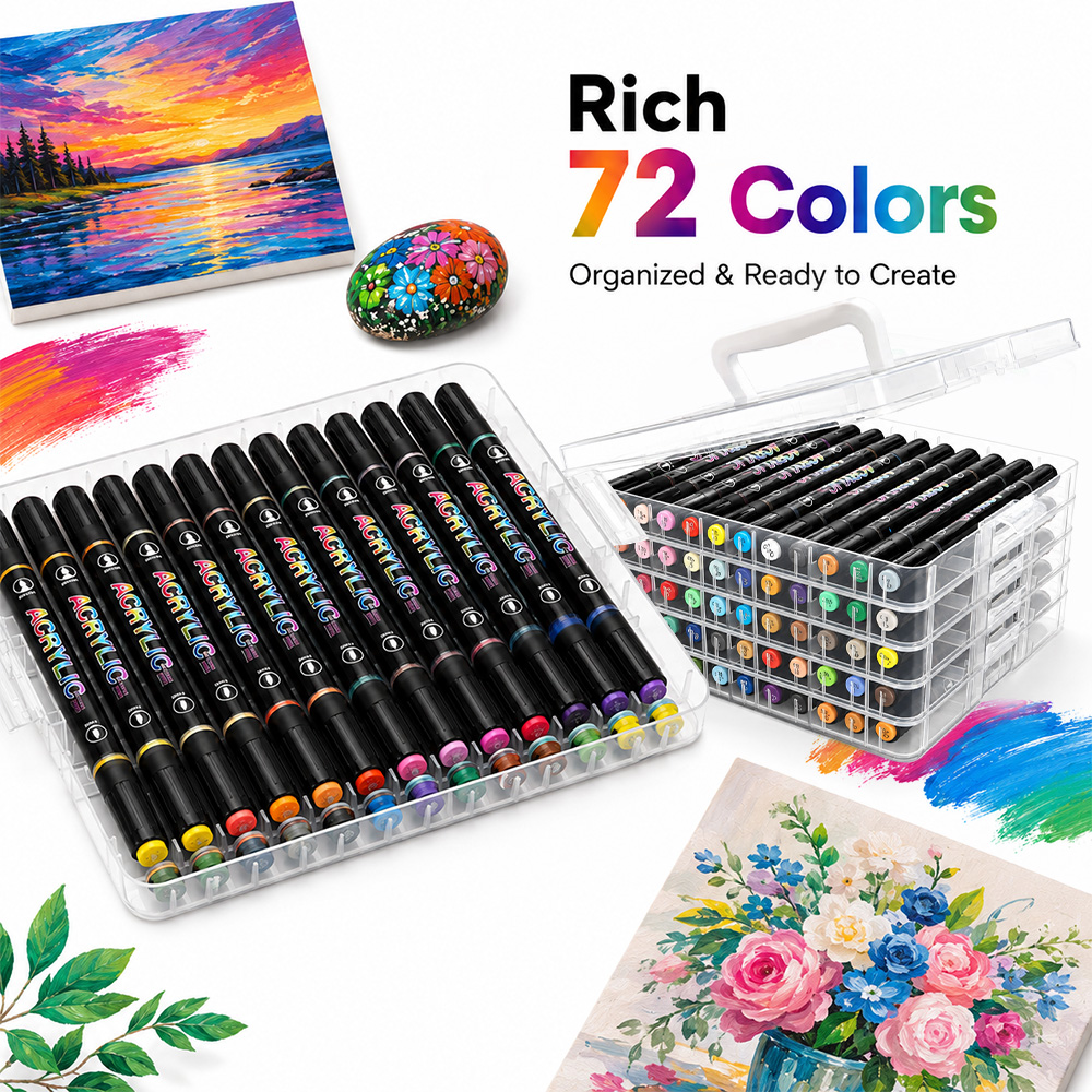 12/24/36/48/60/72 Farben Acryl – Art Craft Classes Bewertung und Preis