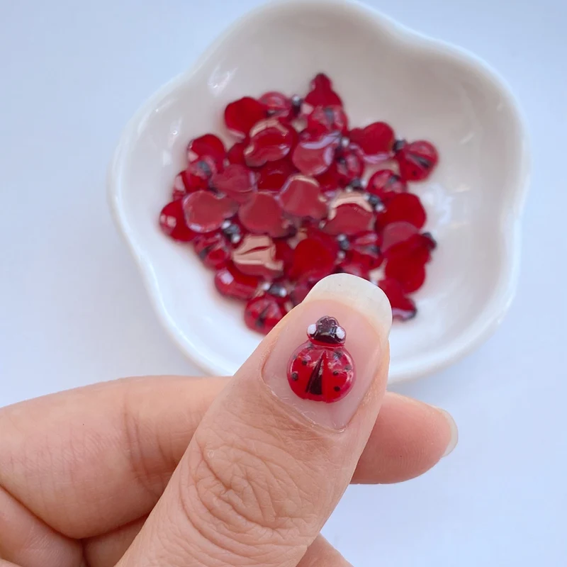 50pcs neue Nail Art Zubehör ni – Art Craft Ladybug Bewertung und Preis