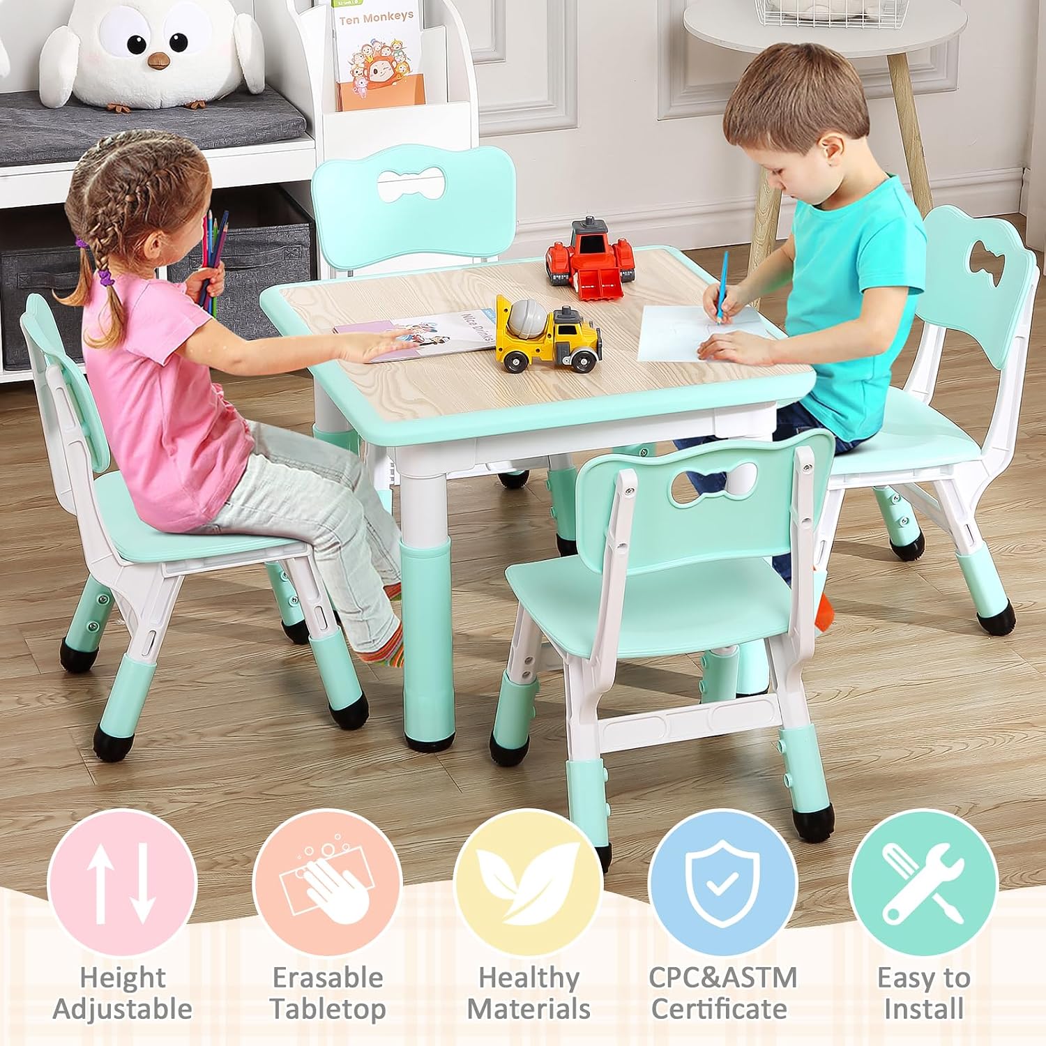 TackView 23-Zoll Kindertisch u – Art Craft For Toddlers Bewertung und Preis