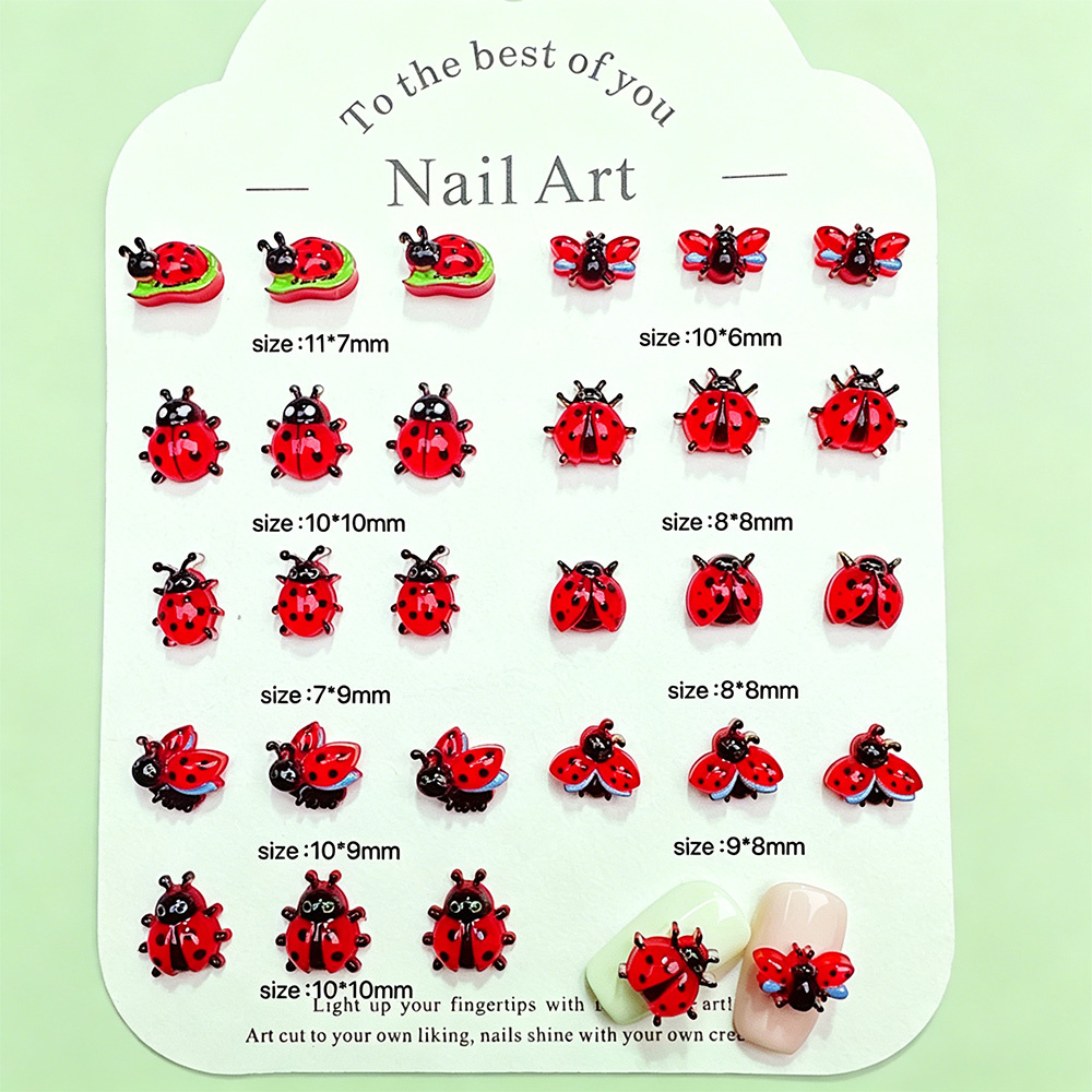50 Stück 3D Mini Harz Marienkä – Art Craft Ladybug Bewertung und Preis