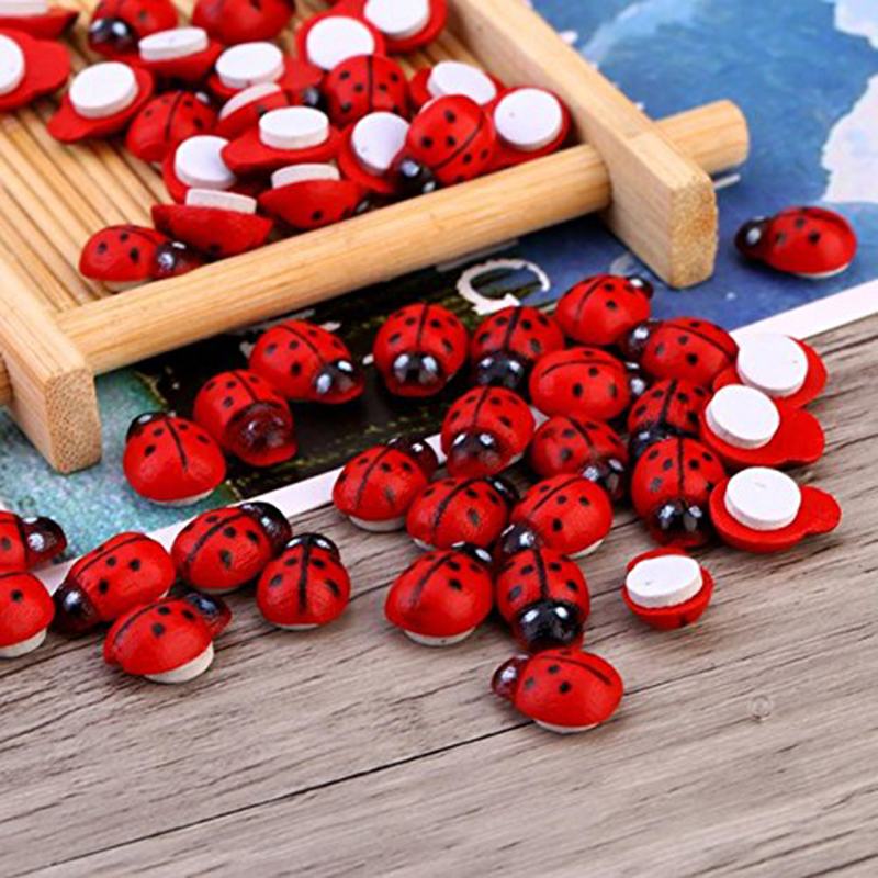 100 Stück Selbstklebende Mini- – Art Craft Ladybug Bewertung und Preis