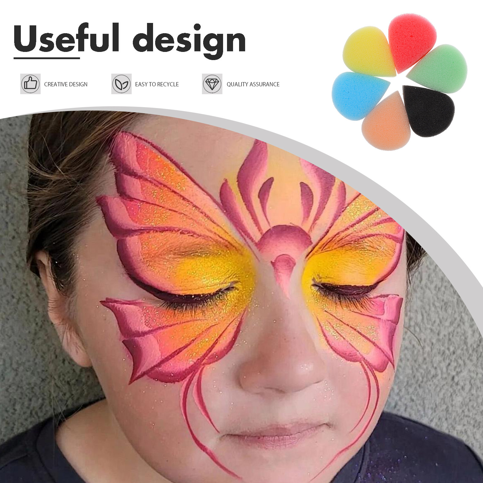 6 Stück Kinderschminkschwämme  – Art Craft Classes Bewertung und Preis