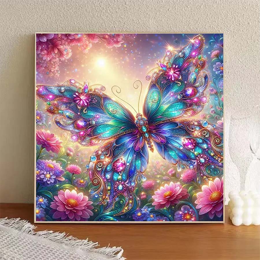 1 Stück 5D DIY-Beflockungsstof – Art Craft Butterfly Bewertung und Preis