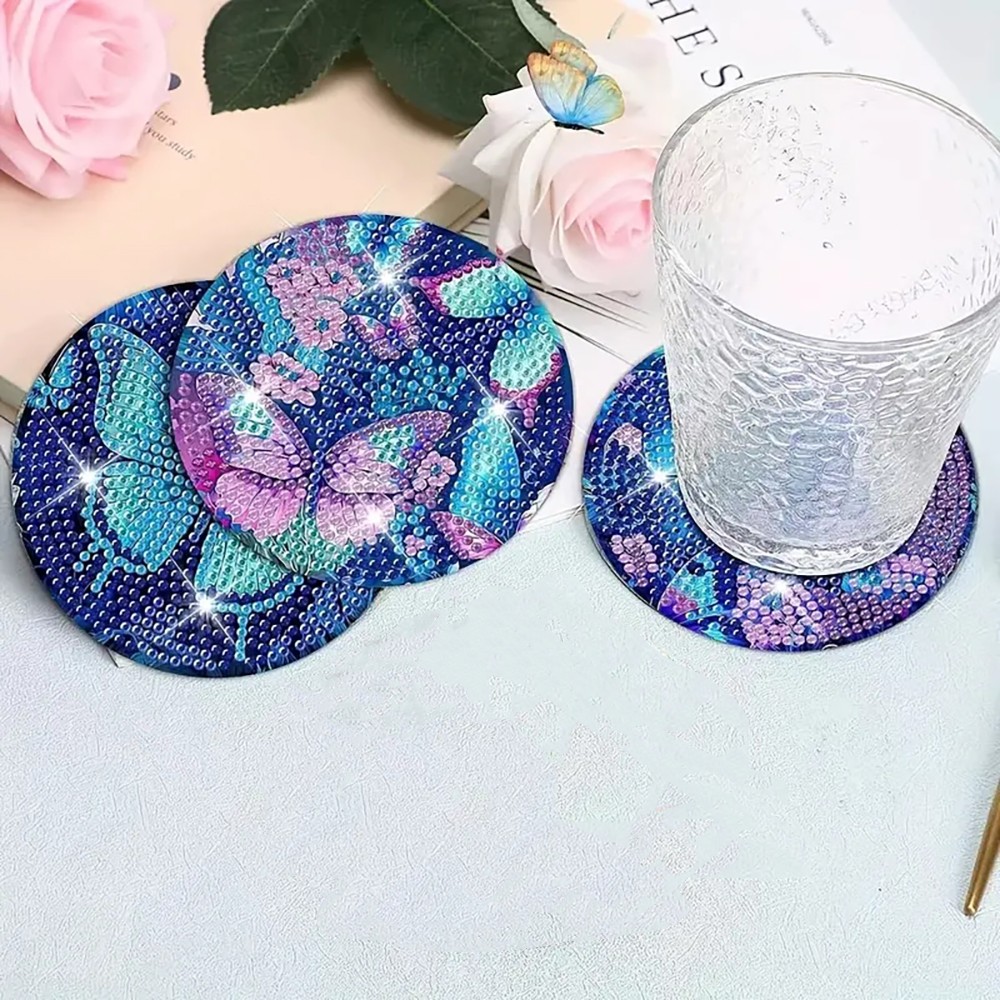 8 Diamant-Malerei-Untersetzer  – Art Craft Butterfly Bewertung und Preis