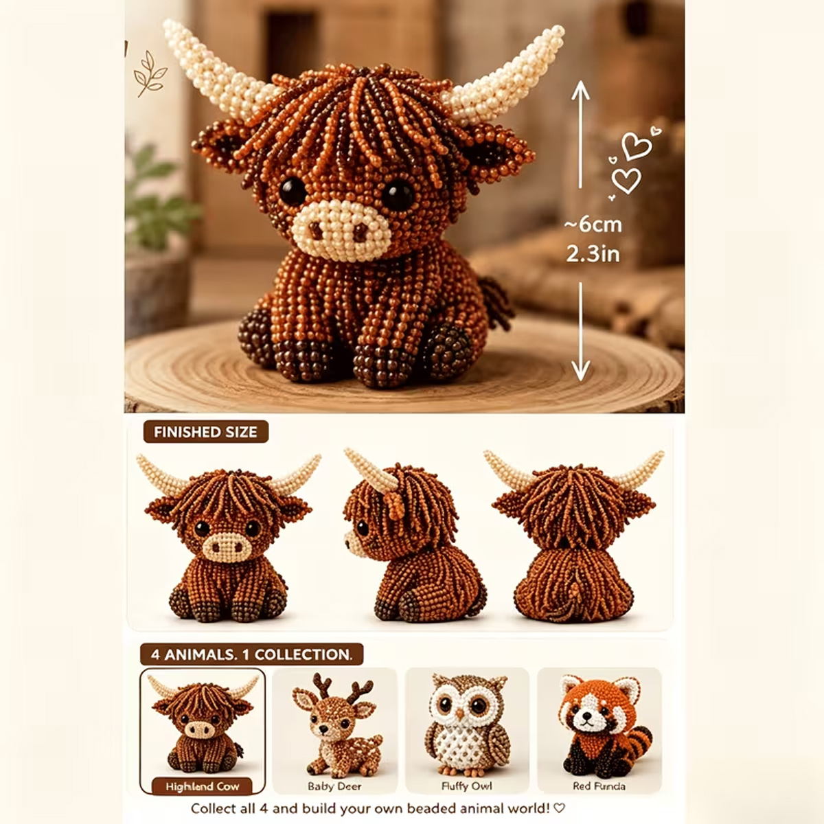Mini 3D-Perlen-Tier-DIY-Set, e – Art Craft Project Bewertung und Preis