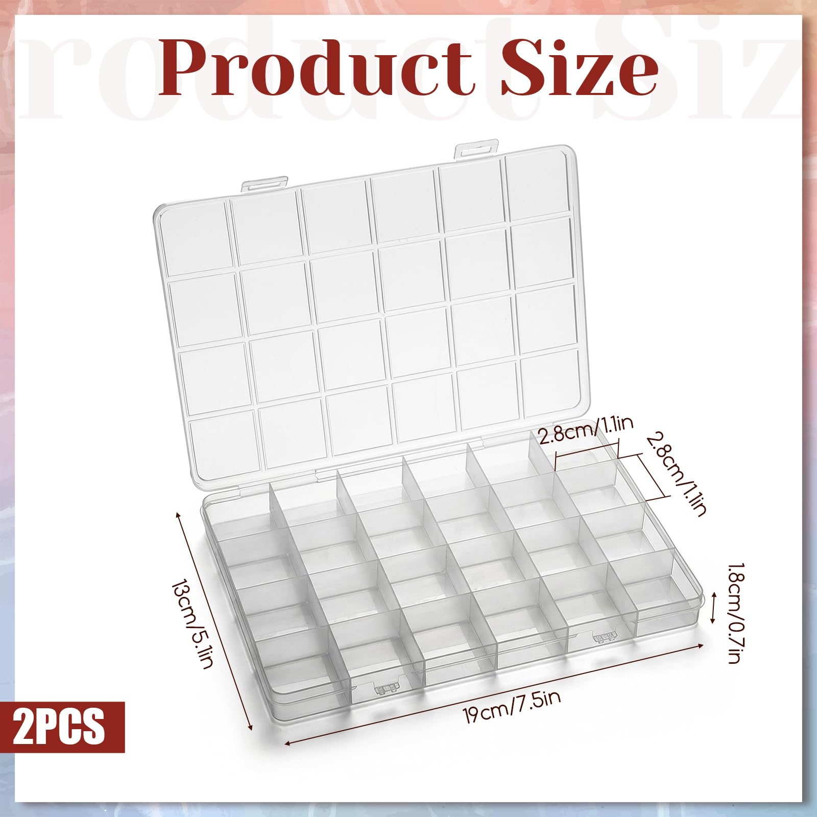 24-Fächer Kunststoff-Organizer – Art Craft Organizer Bewertung und Preis