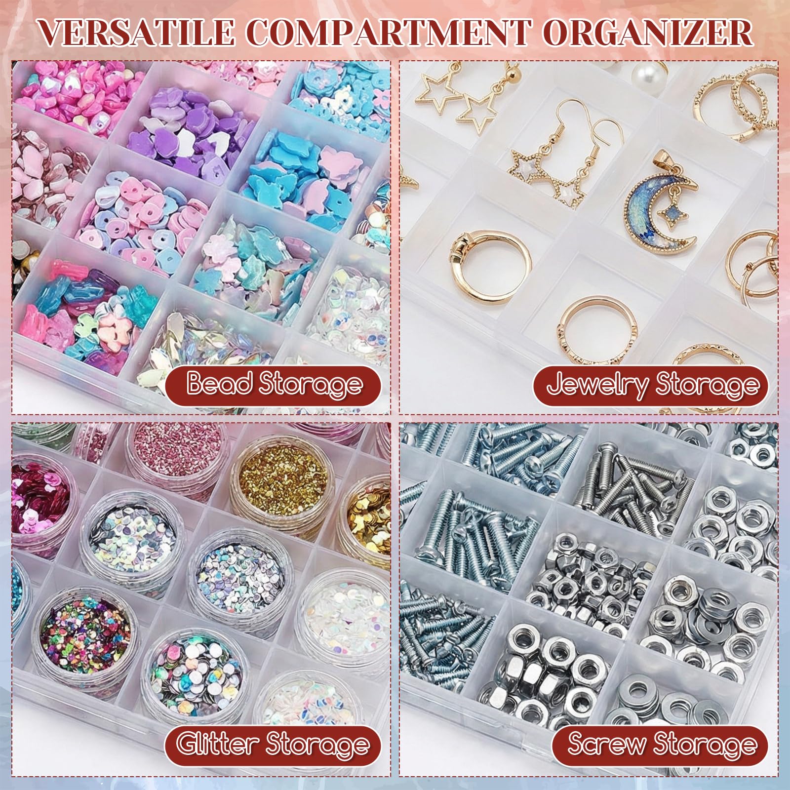 24-Fächer Kunststoff-Organizer – Art Craft Organizer Bewertung und Preis
