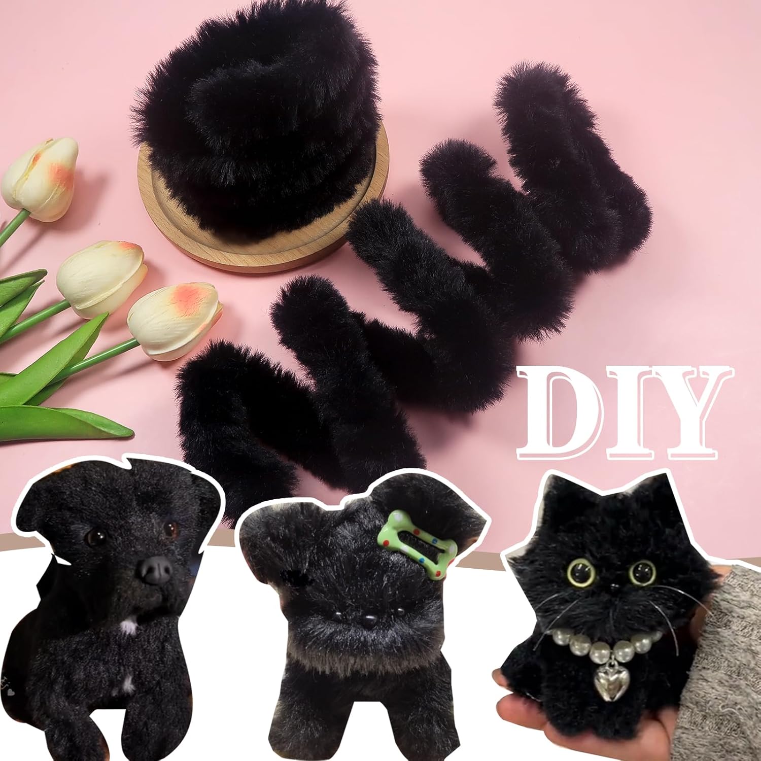 4 Stück schwarze Pfeifenreinig – Art Craft Jumbo Bewertung und Preis