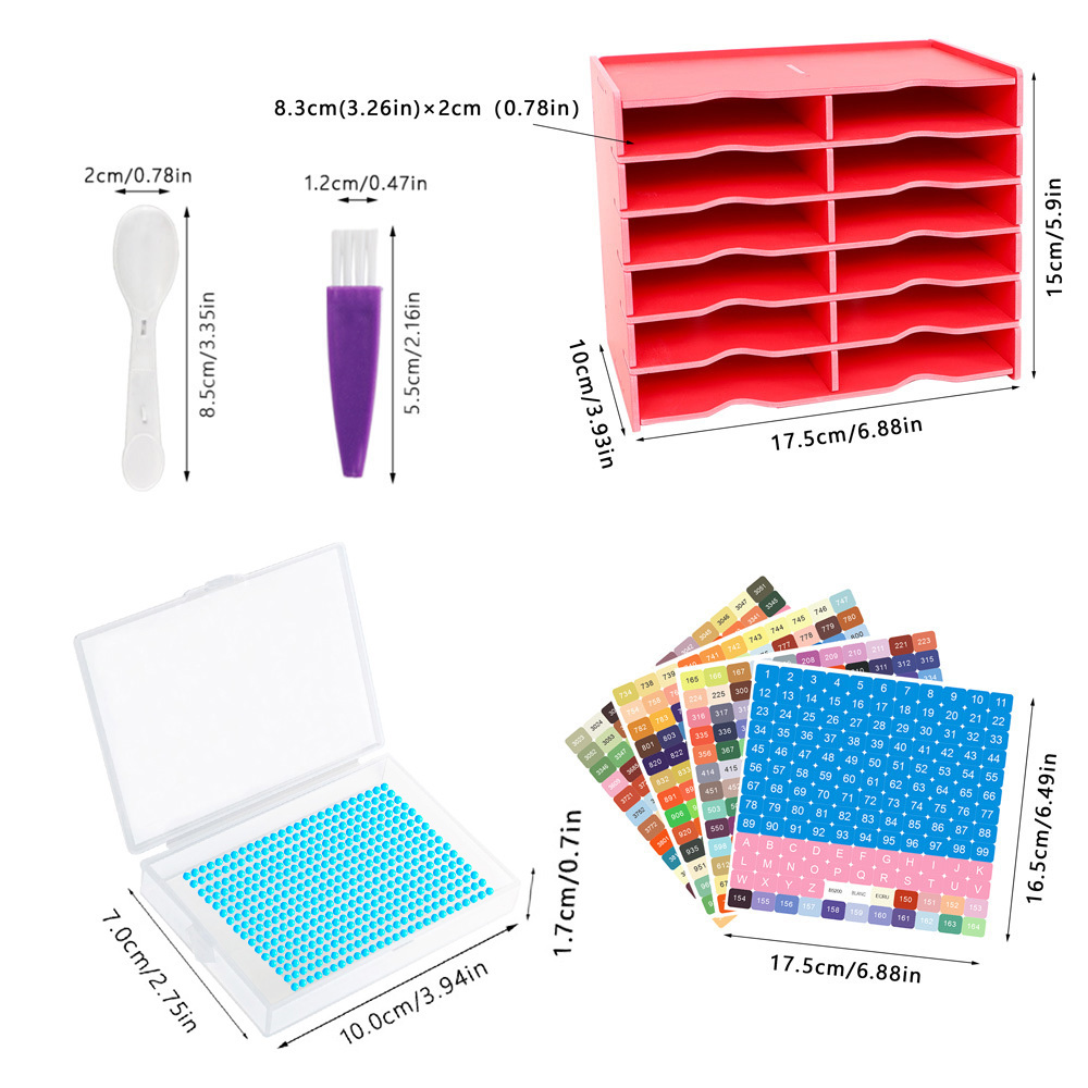 12-teiliges Diamantmalerei-Auf – Art Craft Organizer Bewertung und Preis