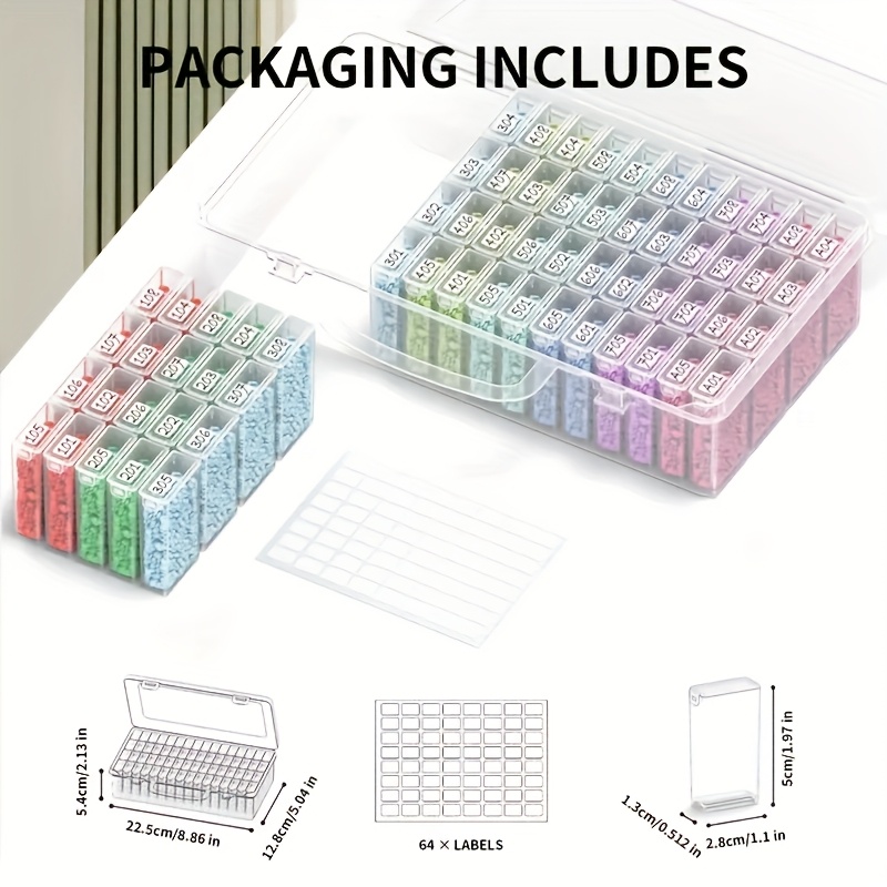 64-Fächer Transparente Kunstst – Art Craft Organizer Bewertung und Preis
